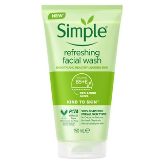 Sữa Rửa Mặt Simple Giúp Da Sạch Thoáng 150ml