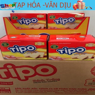 Bánh trứng khô Tipo 12 hộp*39g(4 gói*9,75g) ✅còn hàng ✅ tạp hóa Văn Dịu