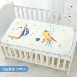 Chiếu lụa điều hoà Muslin Tree kèm gối thảo dược cho bé