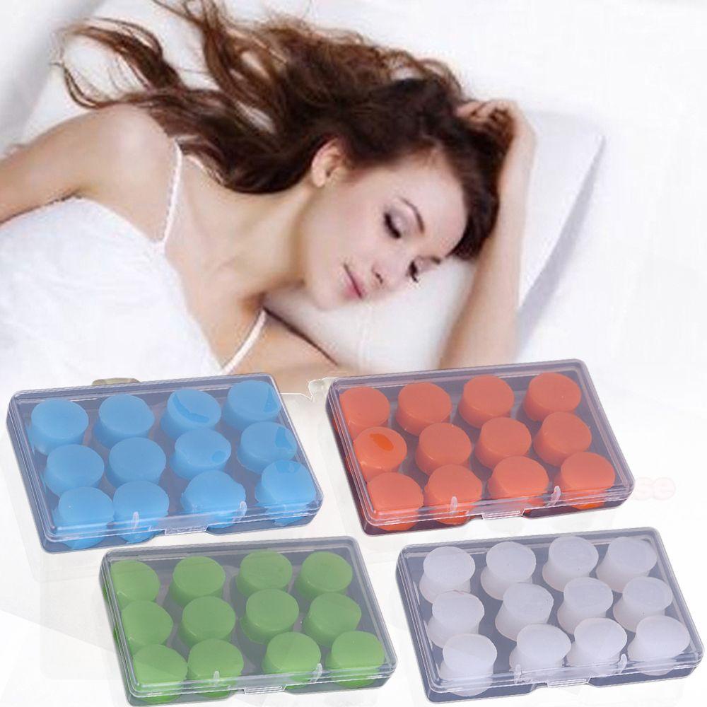 Set 6 Cặp Nút Bịt Tai Bằng Silicon Mềm Chống Nước Cách Âm Bảo Vệ Khi Lặn Biển