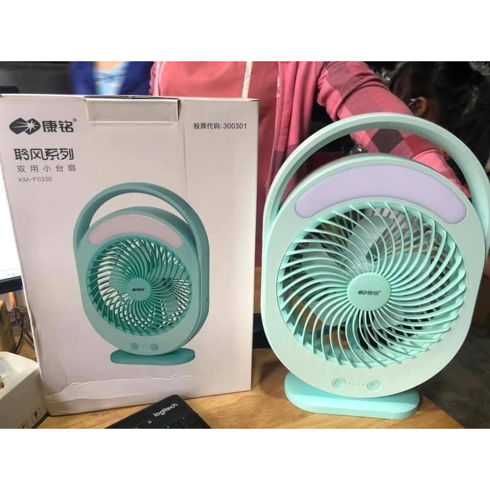 QUẠT TÍCH ĐIỆN CÓ ĐÈN LED  siêu mát, bền điện (MÃ 0336 )