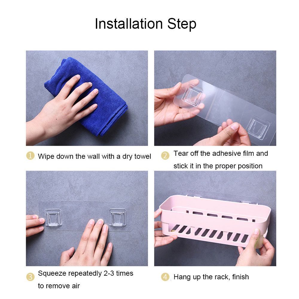 Kệ đựng đồ dùng gắn góc tường tiện dụng cho nhà tắm/ nhà bếp