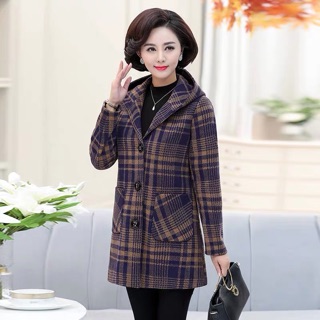 ÁO DẠ KẺ TRUNG NIÊN (SẴN KẺ ĐỎ XL)