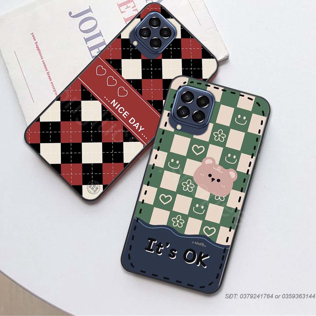 Ốp điện thoại samsung  m33 / m53 / m64 bộ hình caro trẻ trung phong cách