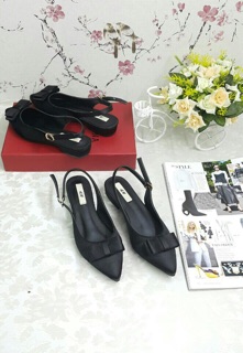 Giày lụa nơ 2cm