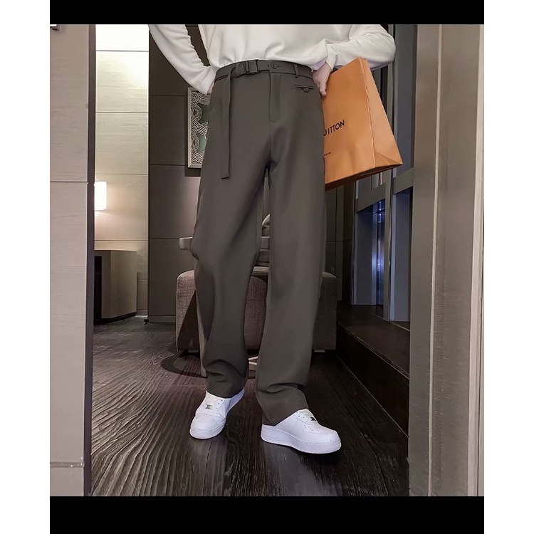 Quần dài ống suông phong cách Hàn Quốc sành điệu cỡ S-3XL cho nam