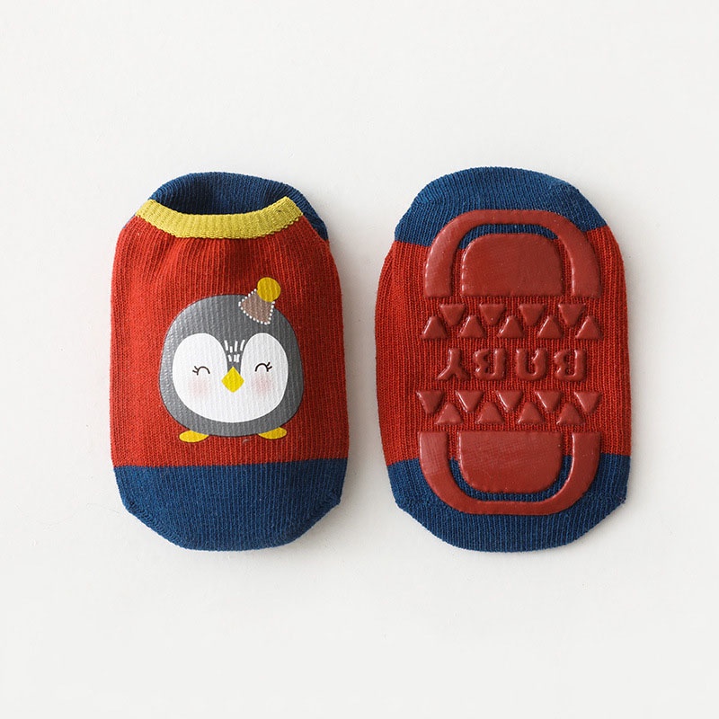Vớ Cotton Đế Mềm Chống Trượt In Họa Tiết Động Vật Hoạt Hình Dễ Thương Thời Trang Thu Đông Cho Bé