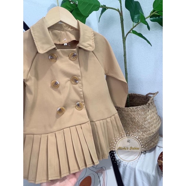 Váy kaki phong cách hàn quốc siêu xinh cho bé, hàng loại 1
