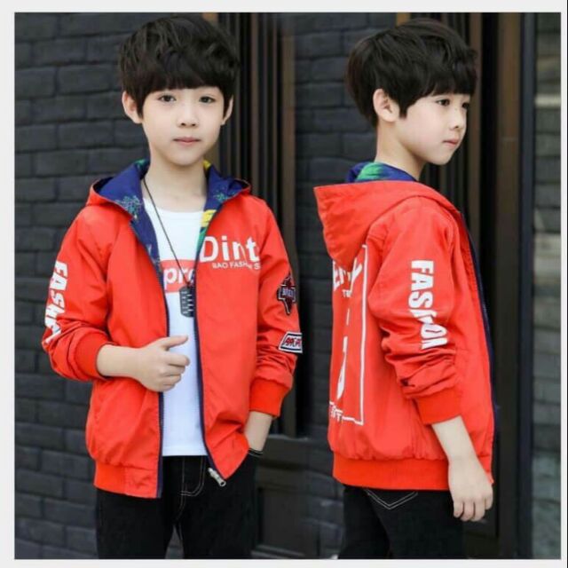 Áo Gió Bomber 2 mặt Bé Trai Size Đại