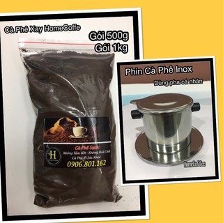 Cà Phê Bột nguyên chất Rang Mộc(BuônMeThuot)500g