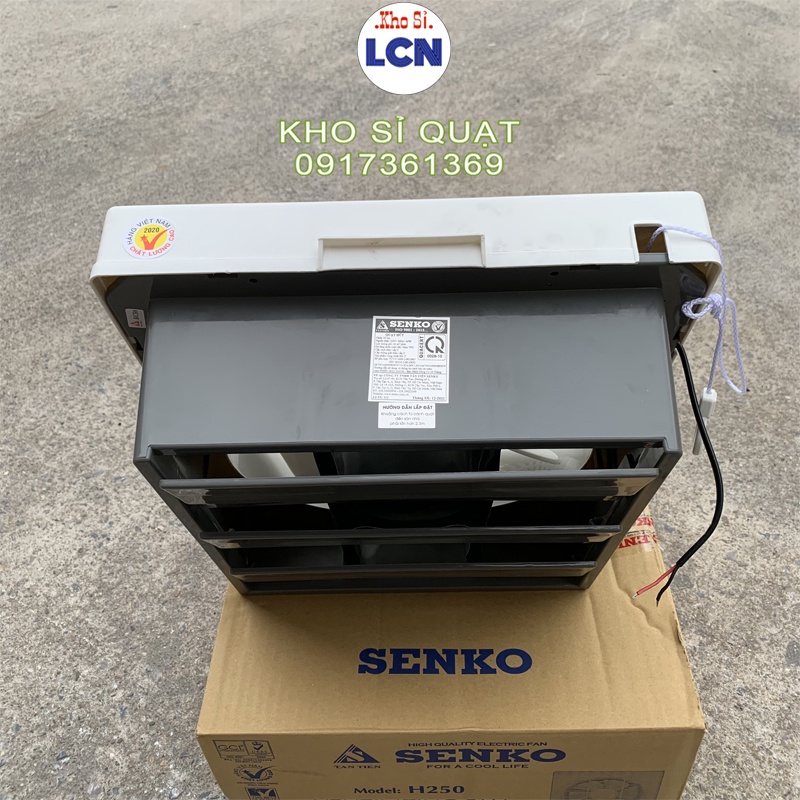 Quạt Hút Mùi Senko H250 (40W) FREESHIP Hút 2 chiều Quạt thông gió 2 chiều