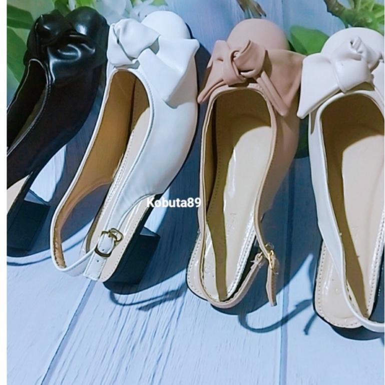 THANH LÝ_Giày búp bê quai hậu bít mũi 3 phân lơ xinh_sẵn hàng #76K