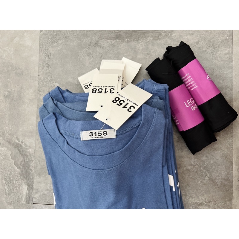 Áo phông tay lỡ 3158 Quảng Châu ( xanh da trời đậm )