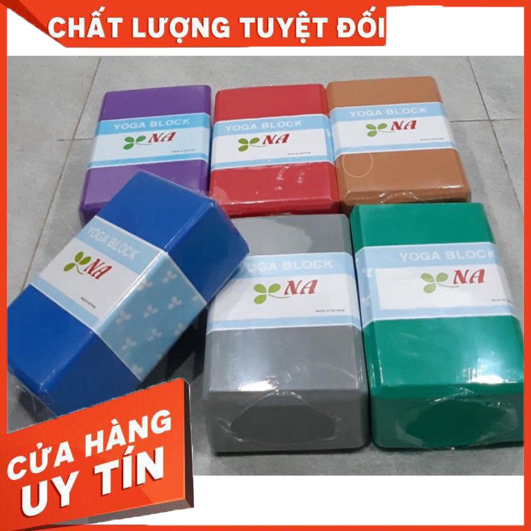 Gạch Tập Yoga loại tốt - thương hiệu NA - Cục Block Dày 8cm (23.5x15.5x8.5 cm)