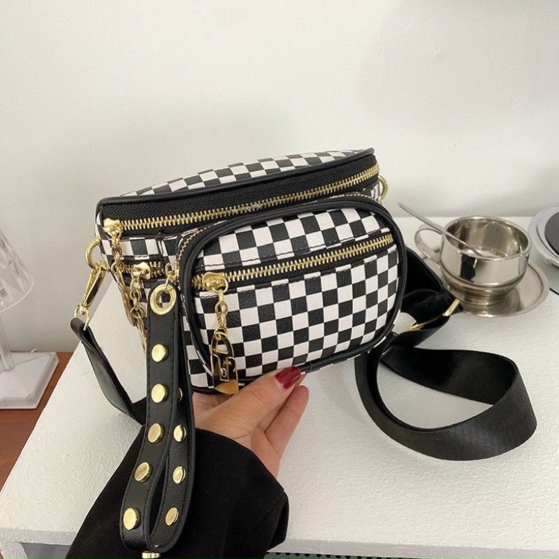 Túi bao tử  đeo bụng đeo chéo hoạ tiết trẻ trung T550 | BigBuy360 - bigbuy360.vn