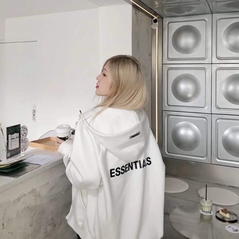 Áo nỉ hoodie Essentials áo nỉ bông unisex nam nữ form lên rất đẹp | BigBuy360 - bigbuy360.vn