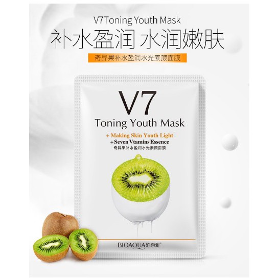 Combo 10 Mặt nạ trái cây Vitamin V7 Toning You Bioaqua