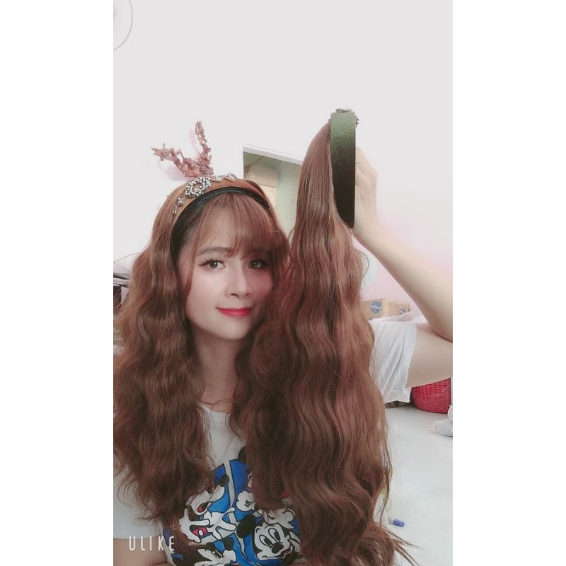 tóc giả đính cài nhiều màu