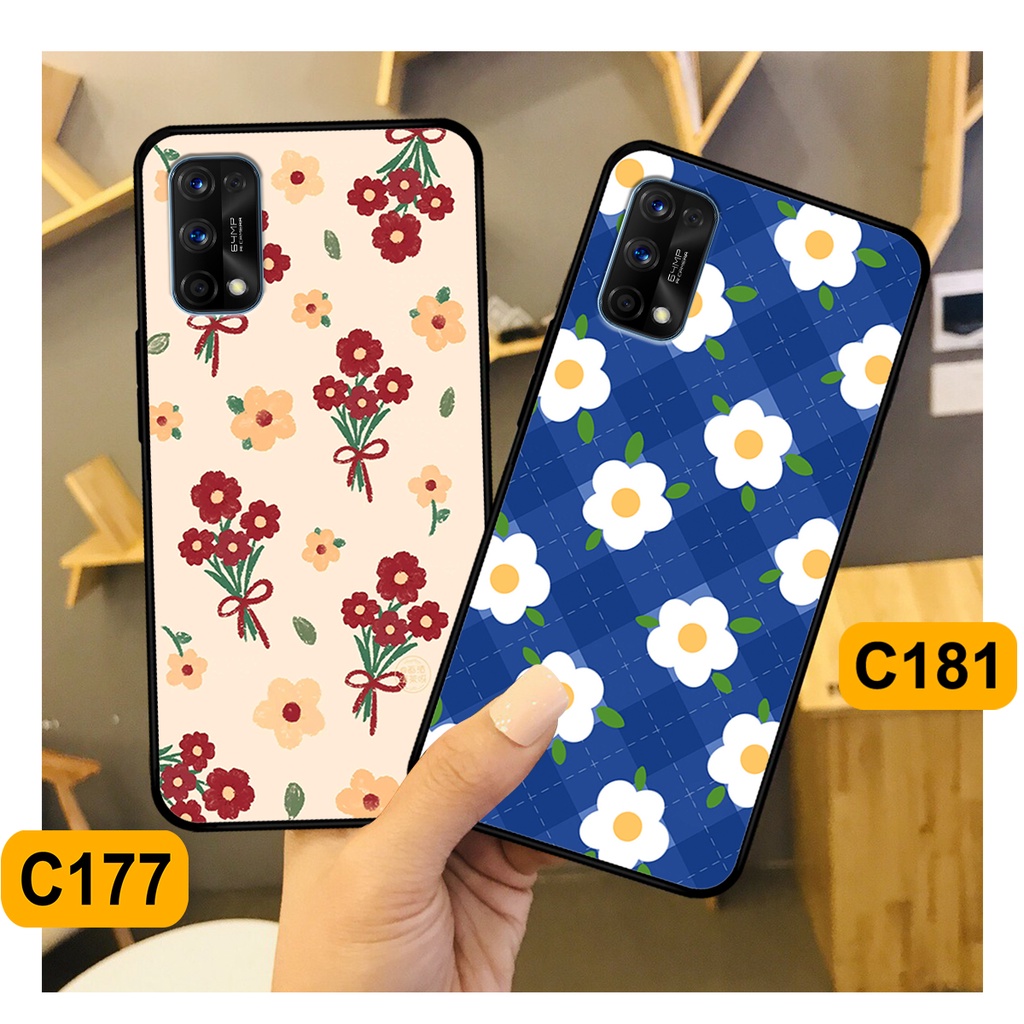Ốp Realme 7 / 7 Pro in hình hoa cỏ nhẹ nhàng,họa tiết caro xinh xắn.ốp lưng chống sốc