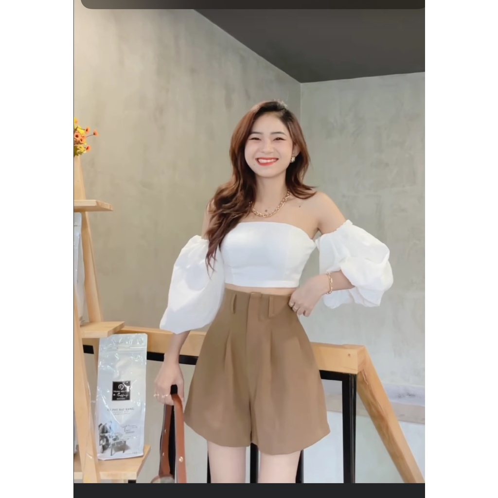 Quần short nữ chun lưng khóa giữa - Mã 808