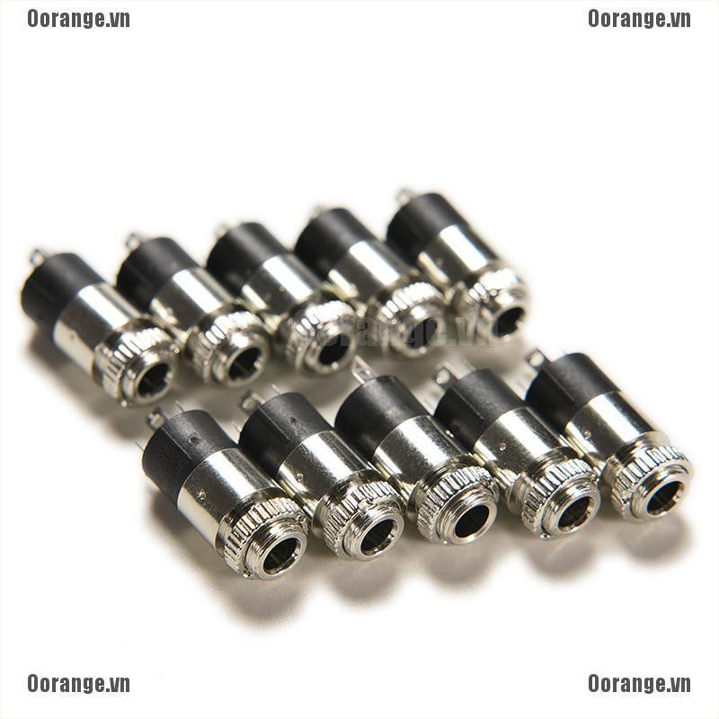 Bộ 10 phích cắm 3Pin 3.5mm PJ-392 thiết kế tiện lợi cao cấp | BigBuy360 - bigbuy360.vn