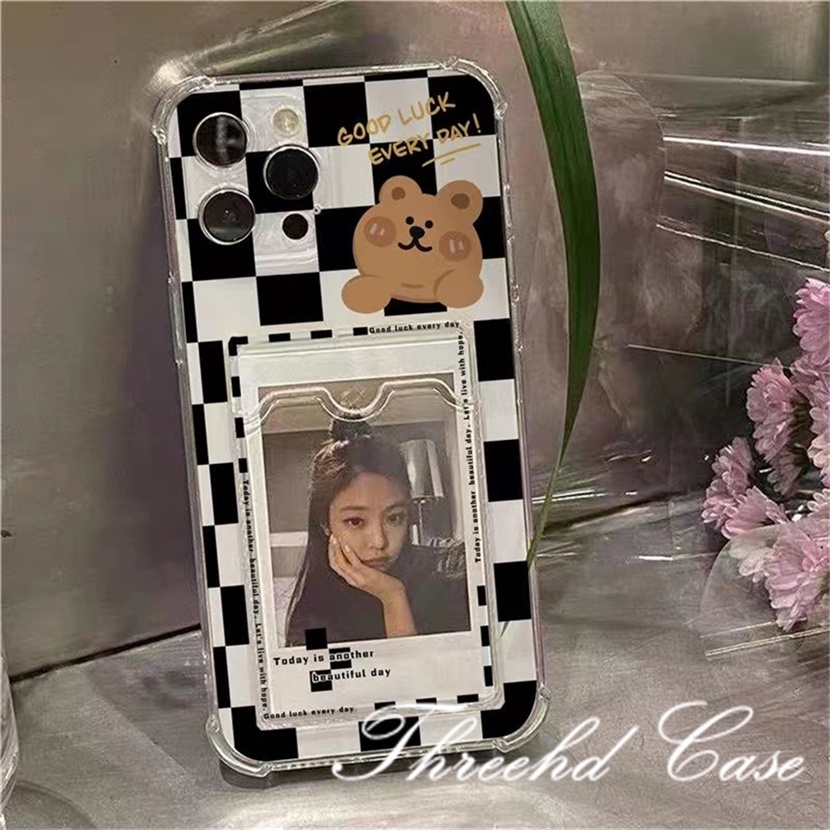 Ốp Điện Thoại Mềm Chống Sốc In Hình Gấu Dễ Thương Cho iPhone 14 13 12 11 Pro Max SE2020 X Xr Xs Max 8 7 6 6s Plus