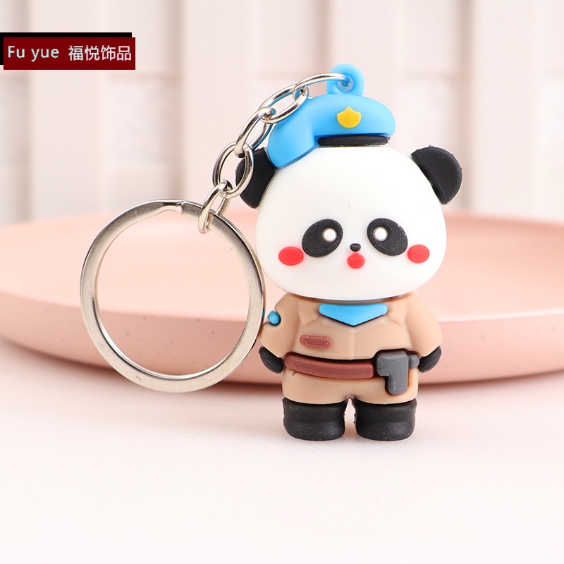 Móc khóa gấu trúc đen trắng