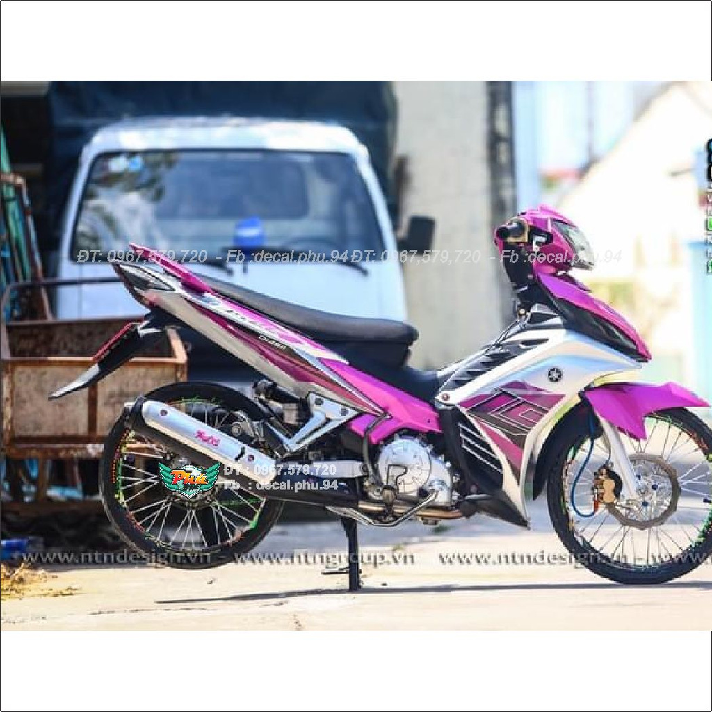Tem Rời Exciter 135 Lc tím trắng (J)