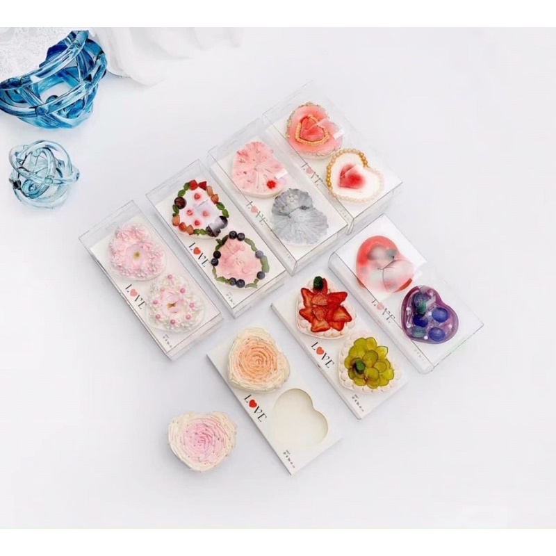10 Set hộp mica 2 tim