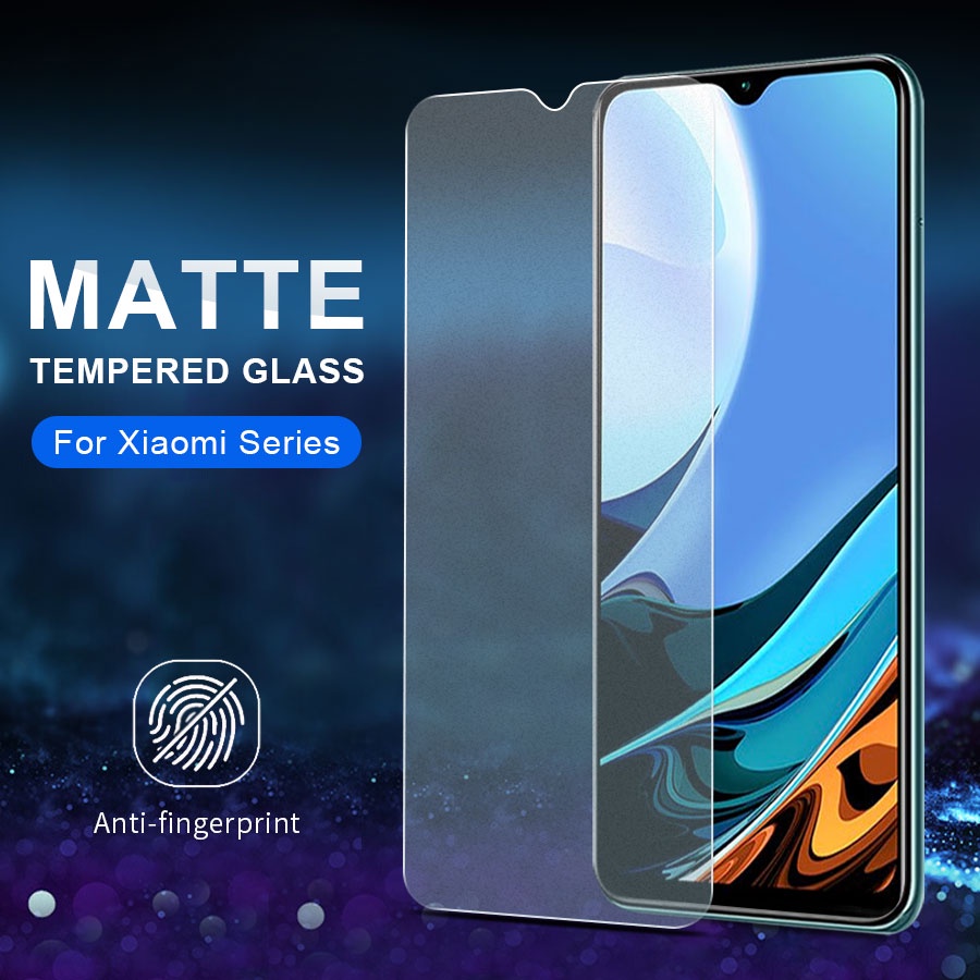 Kính Cường lực AG Chống Bám Vân Tay Full Màn Miếng dán màn hình cho Xiaomi Mi Redmi Note 12 Pro + 5G 7 8 9 10 11S 11 Pro Plus + 5G 10C 10s 9A 9C 9s 9T 10T 11T 11 Lite Poco F3 M3 X3 NFC X4 F1 M4 Pro 5G