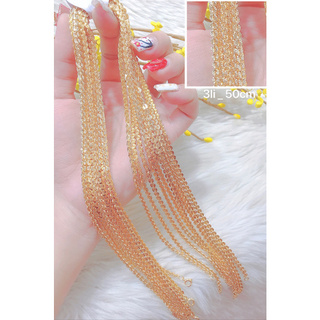 Dây chuyền nữ mạ vàng 18K cao cấp JK Silver, thiết kế tinh xảo cao cấp giá rẻ, trang sức hottrendU.daychuyen430