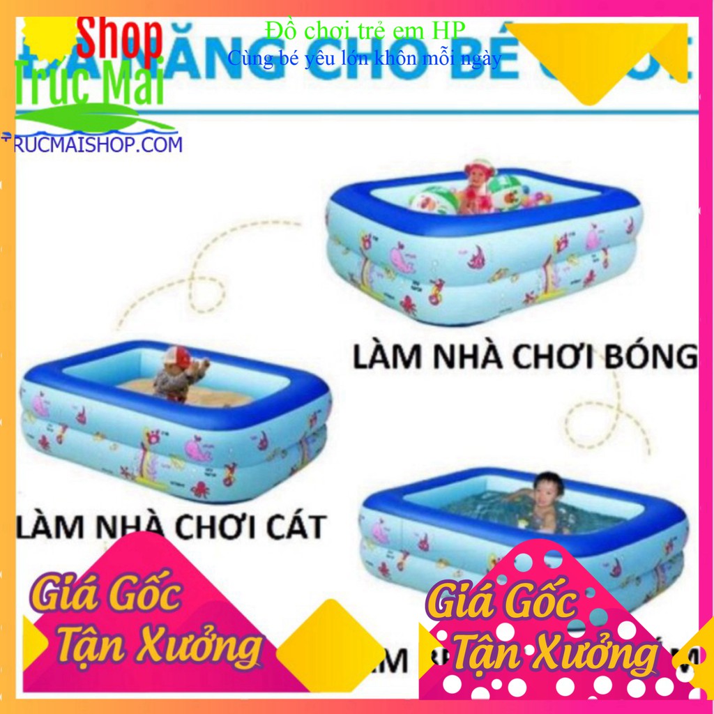 [ Loại Cao Cấp] bể bơi phao Bể Bơi Phao Cho Bé 1M2,1M3,1M5,1M8,2M1,2M6 Chất Liệu PVC Loại 1 Siêu Dai,Siêu Bền.