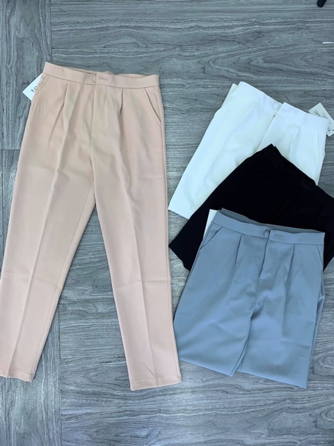 Quần baggy công sở vải tuyết mưa-loại đẹp đủ màu