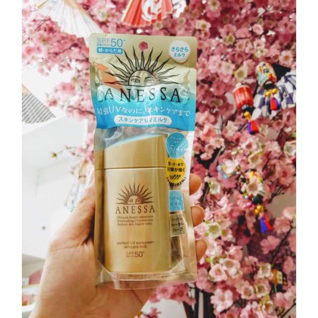 (FullTemCty)Kem Chống Nắng Anessa Perfect UV Sunscreen Skincare Milk Spf 50+ Pa++++ (60ml)
