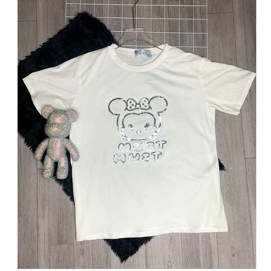 Áo thun Unisex tay lỡ Nam Nữ, Form rộng, áo phông nữ rộng Free size, cotton, dày dặn, in hinh hello kitty, không nhăn | BigBuy360 - bigbuy360.vn