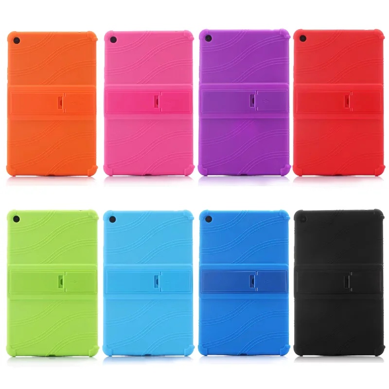 Dành Cho Xiaomi Mi Pad 4 Plus 10.1 "Thời Trang Silicon Mềm Máy Tính Bảng Đứng Mi Pad4 8.0" Bảo Vệ Dày Tấm Chống Trơn Trượt Mặt Sau Bảo Vệ