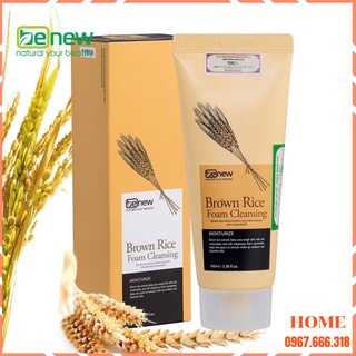 Sữa rửa mặt trắng da giảm nếp nhăn benew brown rice 100ml