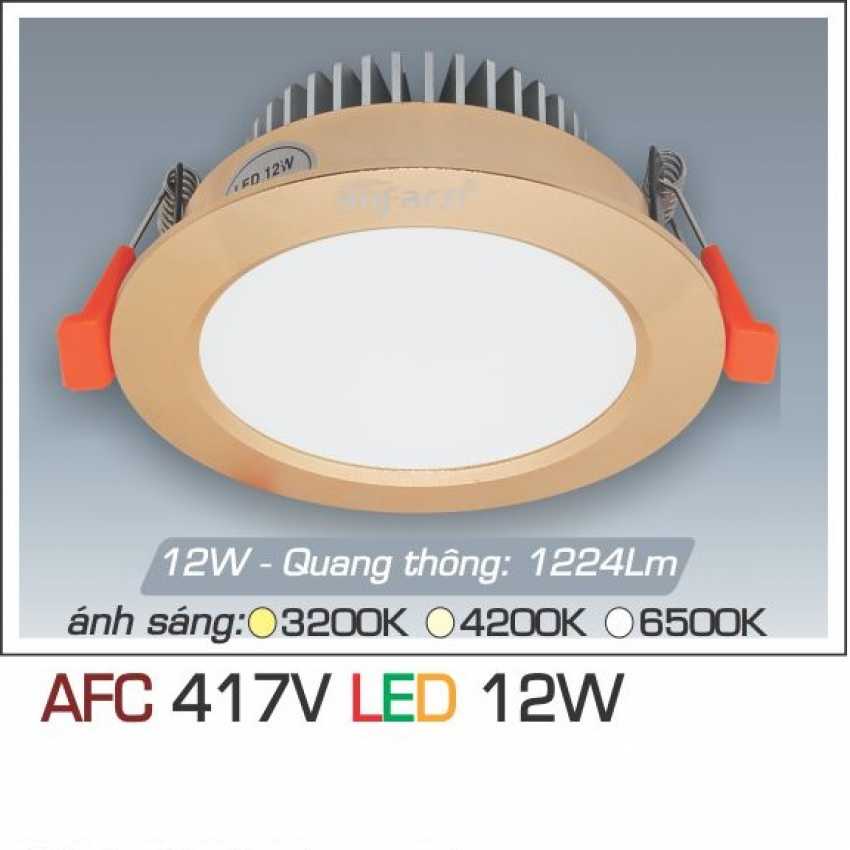 Đèn led âm trần tròn Anfaco AFC-417-12W