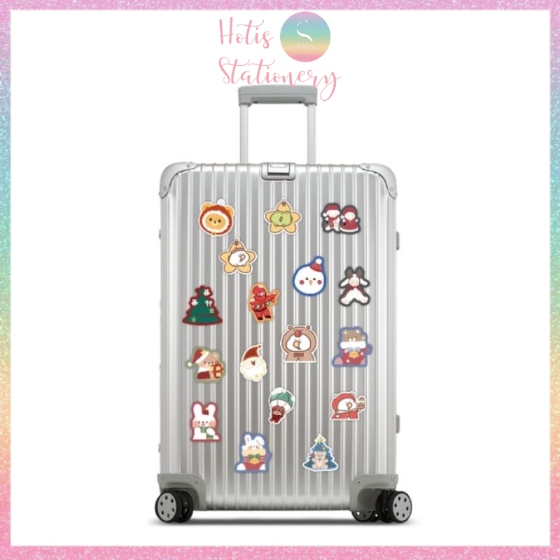 [HOTIS] Set 10 hình dán STICKER dán mũ bảo hiểm, vali, tủ lạnh, bàn học, 5-7cm/ cái