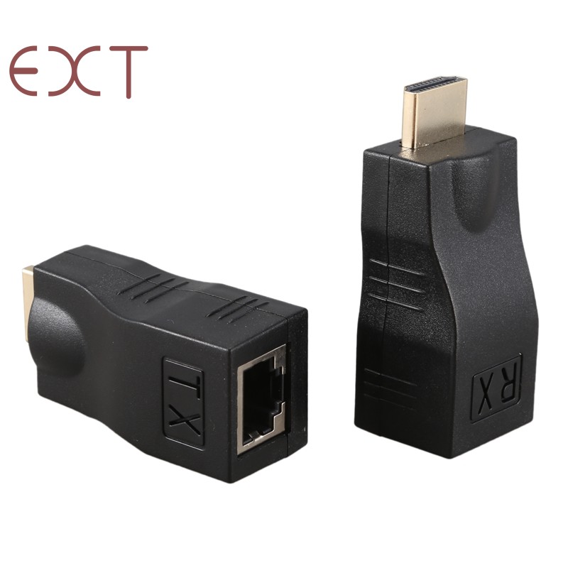 Cáp Chuyển Đổi 4k 3d Hdmi 1.4 30m Sang Rj45 Cat 5e / 6