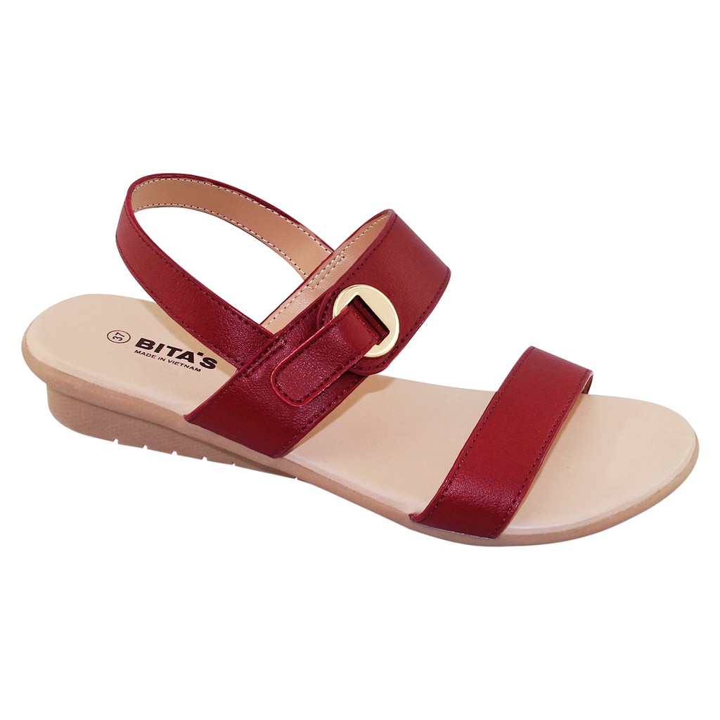 [Mã BMLTA50 giảm 50K đơn 150K] Sandal nữ Bita's SYN.232 (Đỏ đô + Đen + Kem)