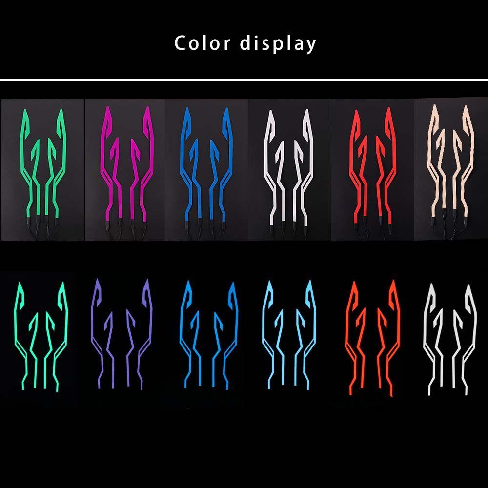 Dải Đèn Led Nhấp Nháy Gắn Mũ Bảo Hiểm Xe Máy Vào Ban Đêm