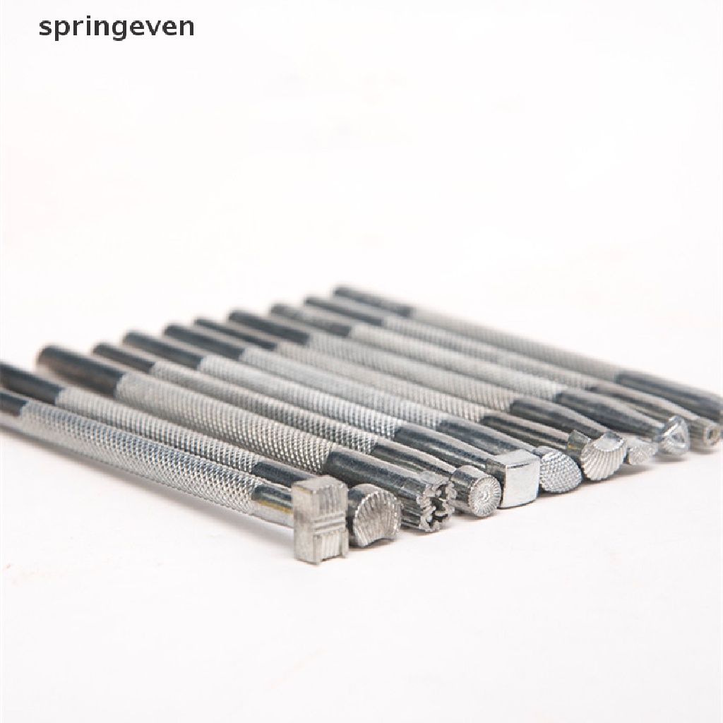springeven Ceramic Art Alloy Printing Tools 20-piece Suit Texture Seal Printing Punch DIY RFT