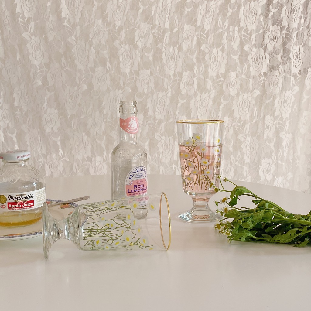 [CÓ SẴN] Ly thủy tinh daisy