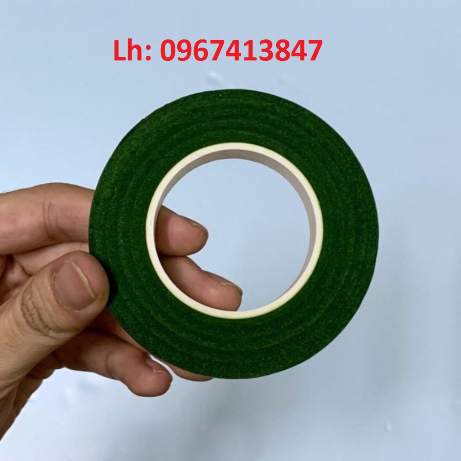 1 cuộn băng keo sáp, băng dính sáp, sáp quấn cành hoa voan,hoa giấy,hoa đá pha lê, làm đồ trang trí handmade