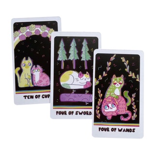 Bộ bài Weird Cat Tarot Size Thường H2