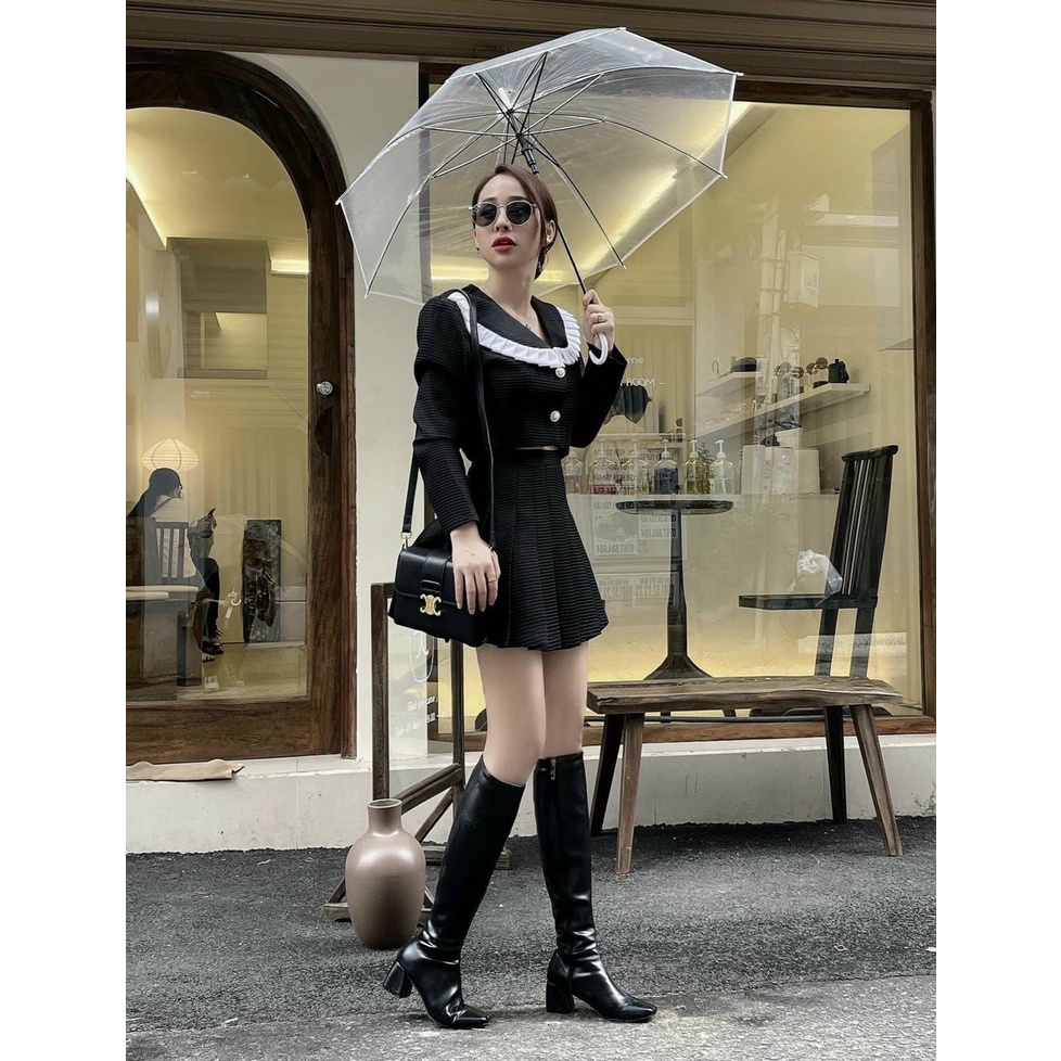 [hàng QC]Set váy nữ cao cấp form chuẩn cực tôn dáng cực sang chảnh