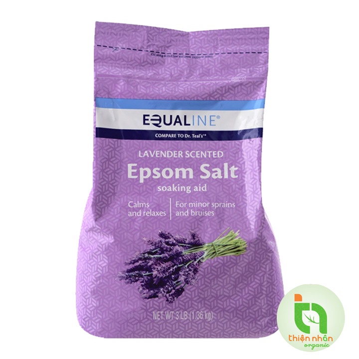 Muối tắm Epsom salt Equaline hương lavender tẩy tế bào chết 1.36kg