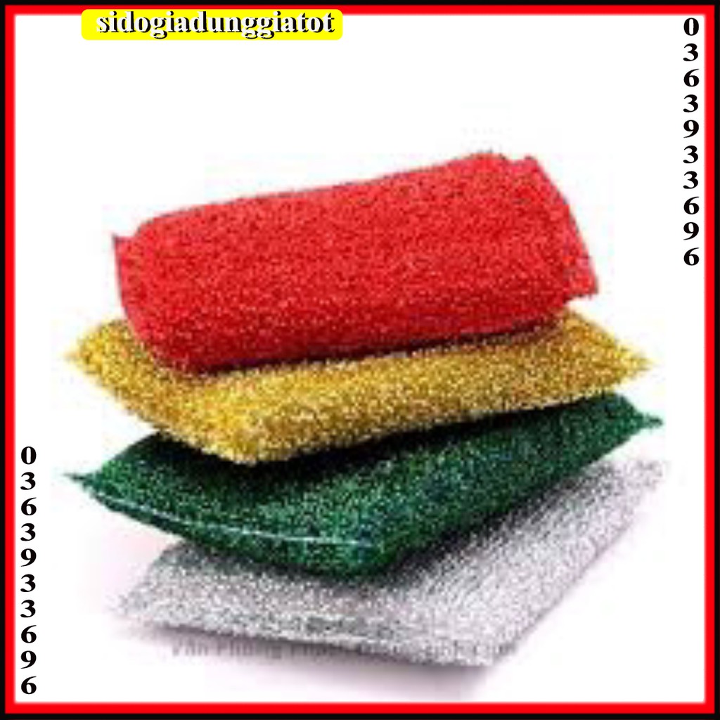 Miếng rửa bát cọ xoong nồi, rửa chén tiên dụng - SĐGDGT