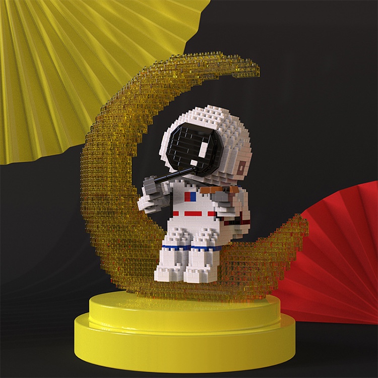 Đồ Chơi Phi Hành Gia Cá Voi Phát Sáng Trong Không Gian 6045